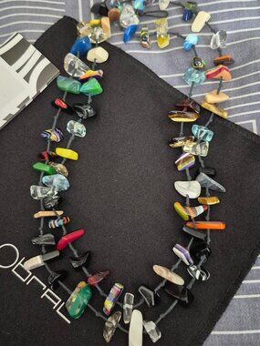 SOBRAL Multi Colored Necklace - 46".  NWOT